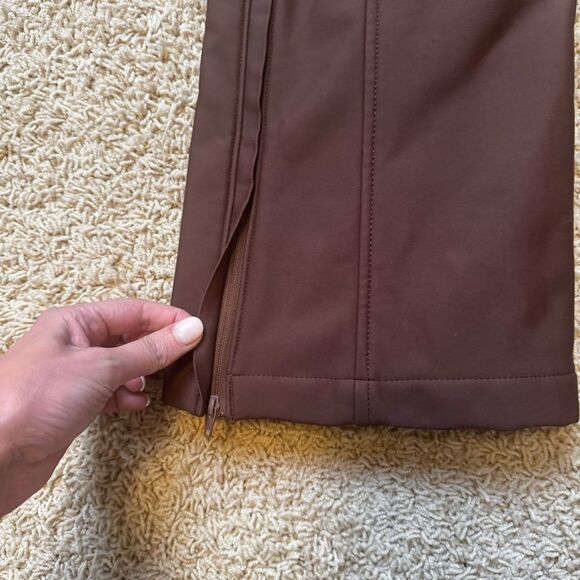 Halfdays Isabel Soft Shell Bib Pant Ski XS Waterproof Brown Spiked Cocoa - Picture 9 of 12